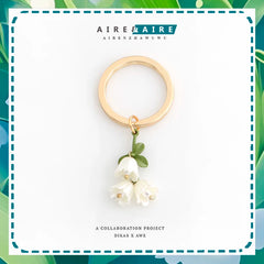 Forest Style Lily Of The Valley Keychain, Sweet Little Fresh Flower, Airpods Pendant, U Disk Anti-Lost Bag Pendant