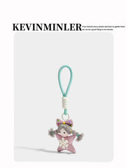 Kevinminler Original Cute Cartoon Plush Magic Girl Bag Pendant Pendant Keychain Creative Gift