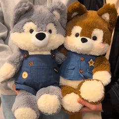 Running Husky Doll Forest Running Doll Plush Toy Sleeping Hug Doll Girl Birthday Gift