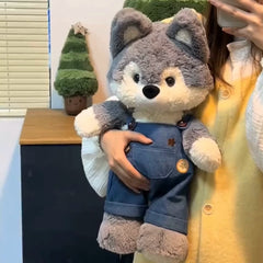 Running Husky Doll Forest Running Doll Plush Toy Sleeping Hug Doll Girl Birthday Gift