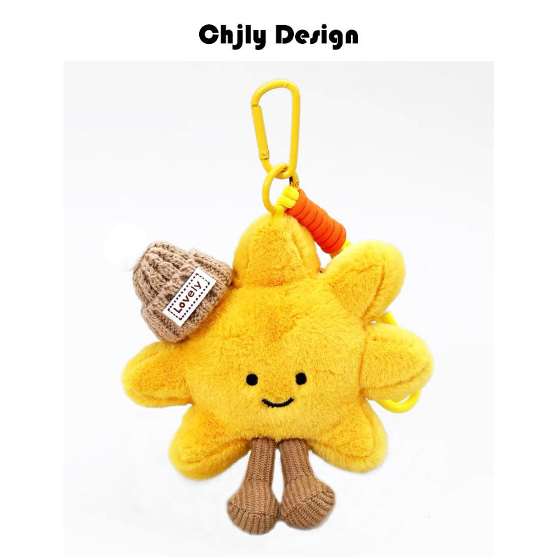 Jc Same Style Simulation Cute Croissant Bread Doll Bag Pendant Creative Plush Vegetable And Fruit Keychain For Women