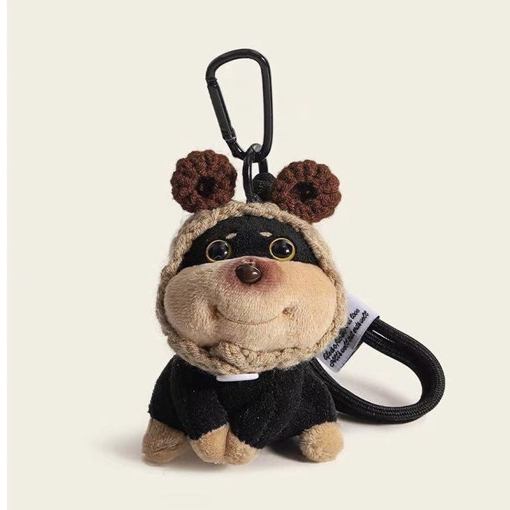 Bee Original Puppy Bag Pendant Plush Doll Keychain School Bag Cute Pendant High-End Doll Small Gift