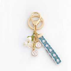 Forest Style Lily Of The Valley Keychain, Sweet Little Fresh Flower, Airpods Pendant, U Disk Anti-Lost Bag Pendant