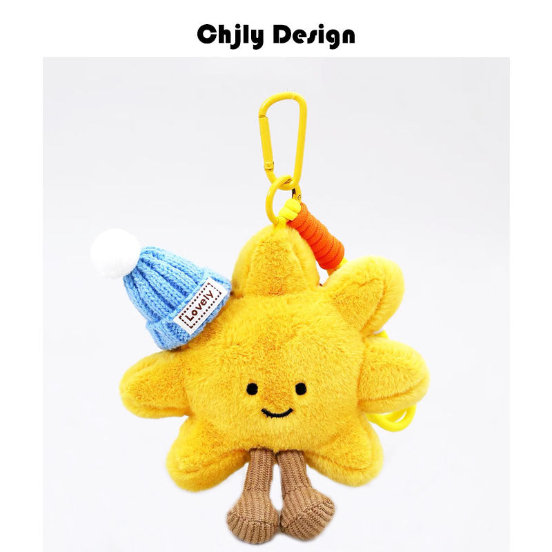 Jc Same Style Simulation Cute Croissant Bread Doll Bag Pendant Creative Plush Vegetable And Fruit Keychain For Women