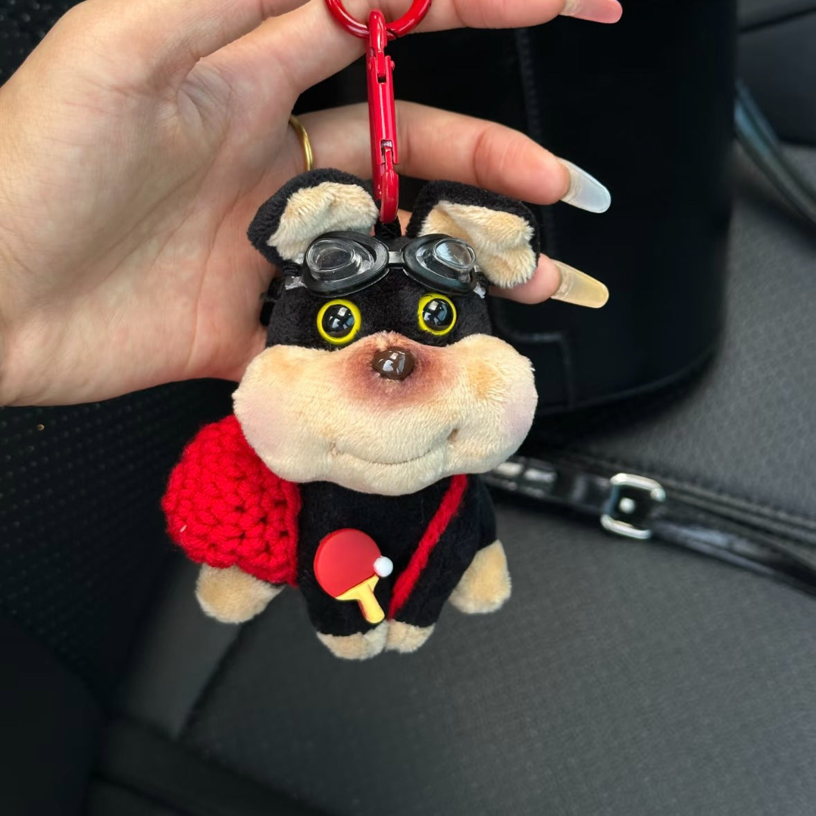 Bee Original Puppy Bag Pendant Plush Doll Keychain School Bag Cute Pendant High-End Doll Small Gift