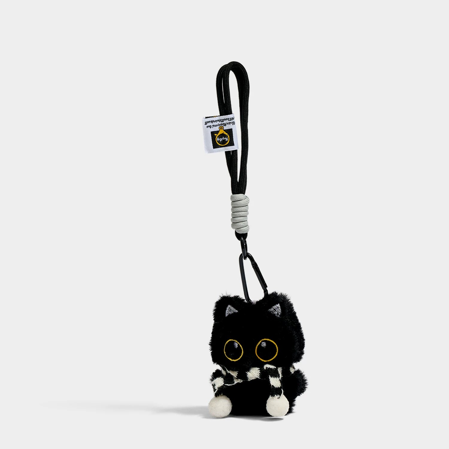 Kevinminler Original Cute Little Black Cat Plush Doll Keychain Bag Pendant Doll Car Pendant Decoration Gift