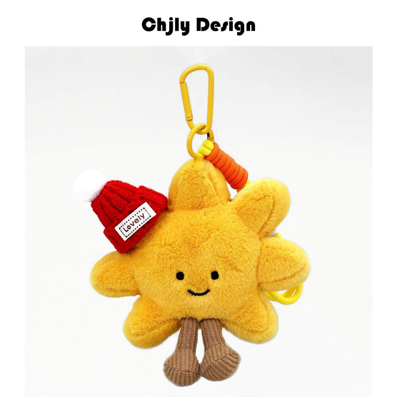 Jc Same Style Simulation Cute Croissant Bread Doll Bag Pendant Creative Plush Vegetable And Fruit Keychain For Women