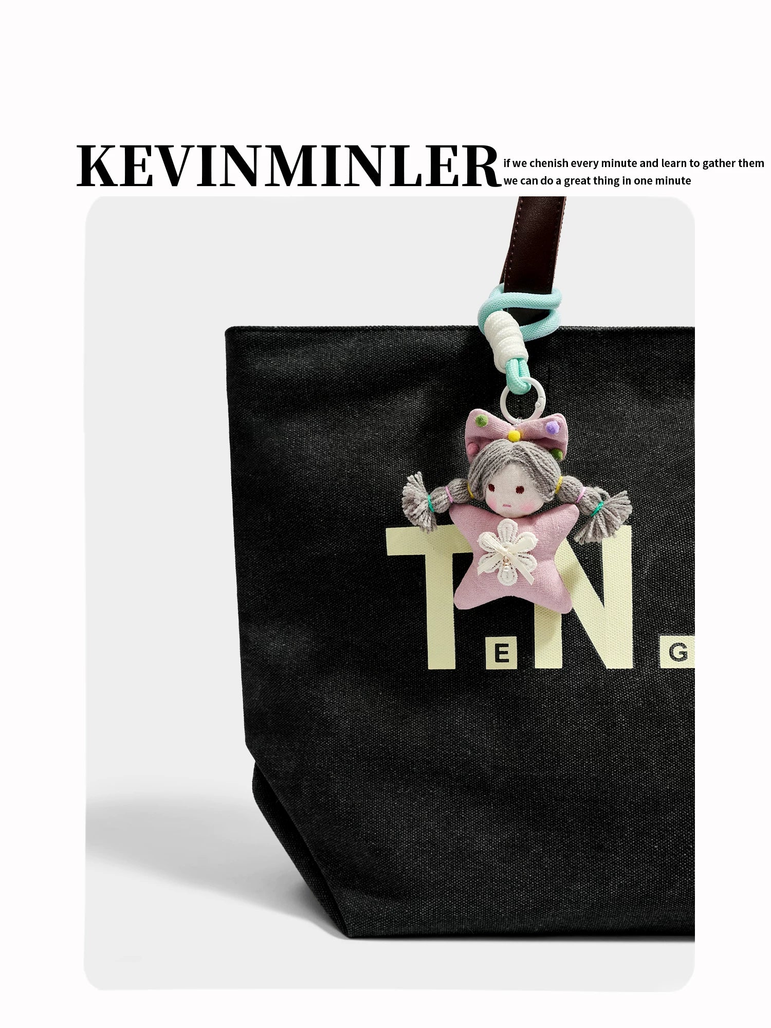 Kevinminler Original Cute Cartoon Plush Magic Girl Bag Pendant Pendant Keychain Creative Gift