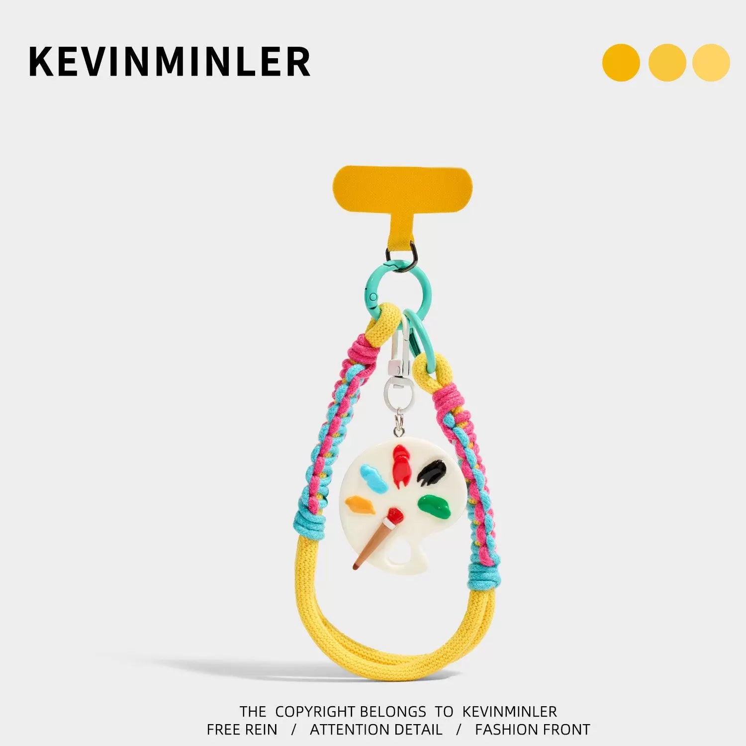 Kevinminler Original Lucky Bag Pony Bag Pendant Mobile Phone Lanyard Blue Braided Rope Pendant Birthday Gift