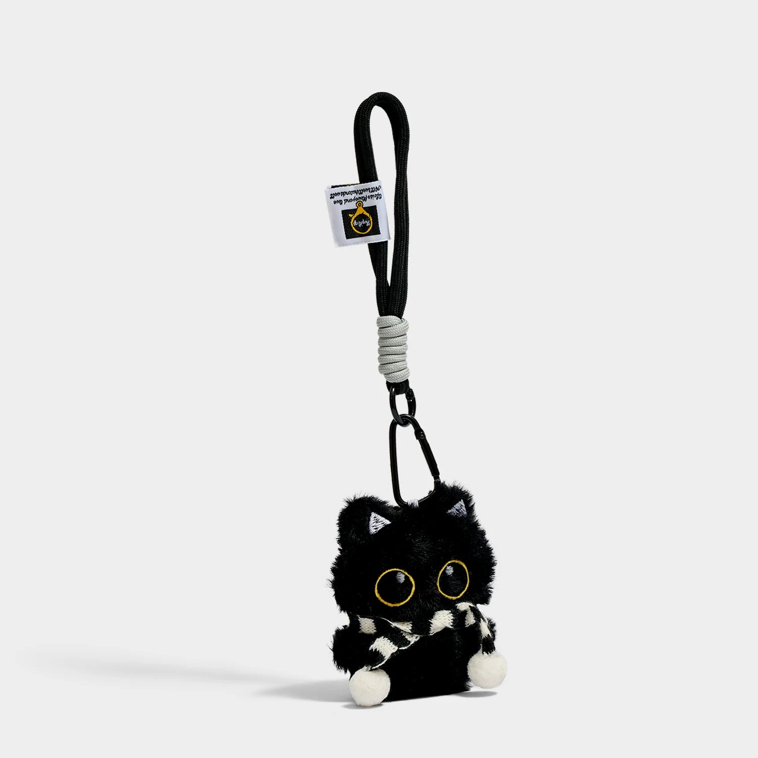 Kevinminler Original Cute Little Black Cat Plush Doll Keychain Bag Pendant Doll Car Pendant Decoration Gift