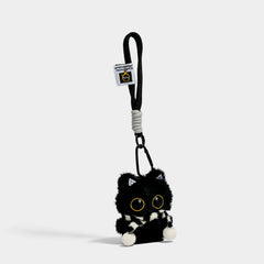 Kevinminler Original Cute Little Black Cat Plush Doll Keychain Bag Pendant Doll Car Pendant Decoration Gift