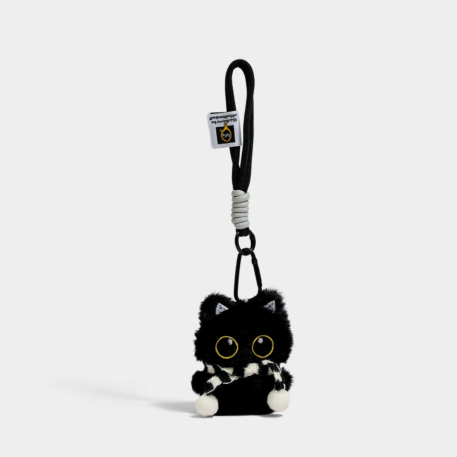 Kevinminler Original Cute Little Black Cat Plush Doll Keychain Bag Pendant Doll Car Pendant Decoration Gift