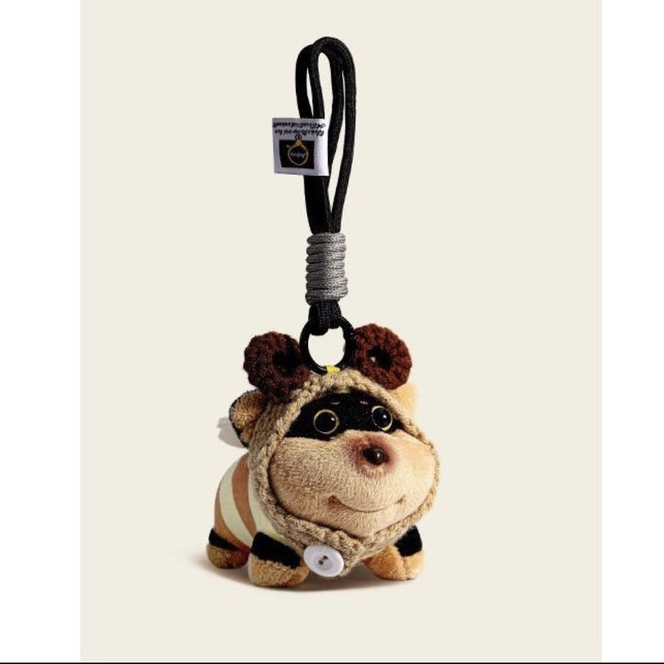 Bee Original Puppy Bag Pendant Plush Doll Keychain School Bag Cute Pendant High-End Doll Small Gift