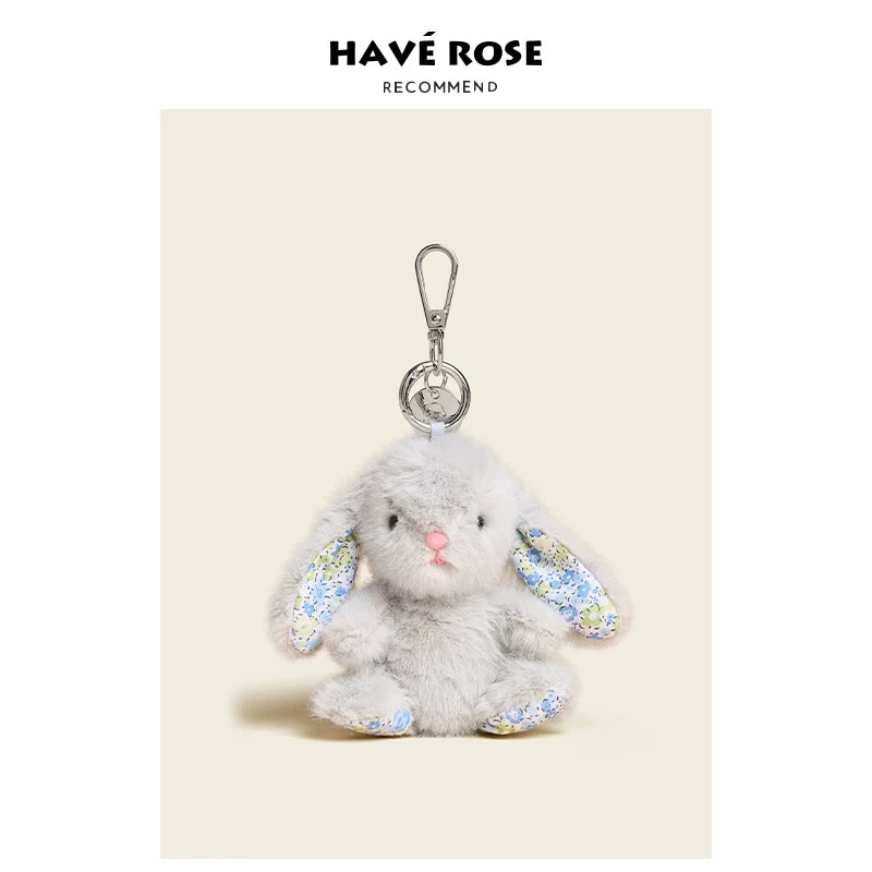 Haverose Original Niche Rabbit Pendant Small Doll Cute Plush Doll Holiday Gift School Bag Pendant For Women
