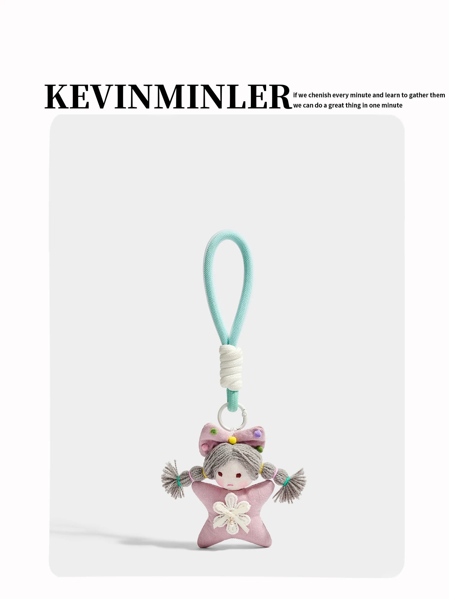 Kevinminler Original Cute Cartoon Plush Magic Girl Bag Pendant Pendant Keychain Creative Gift