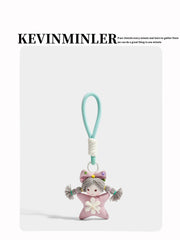 Kevinminler Original Cute Cartoon Plush Magic Girl Bag Pendant Pendant Keychain Creative Gift