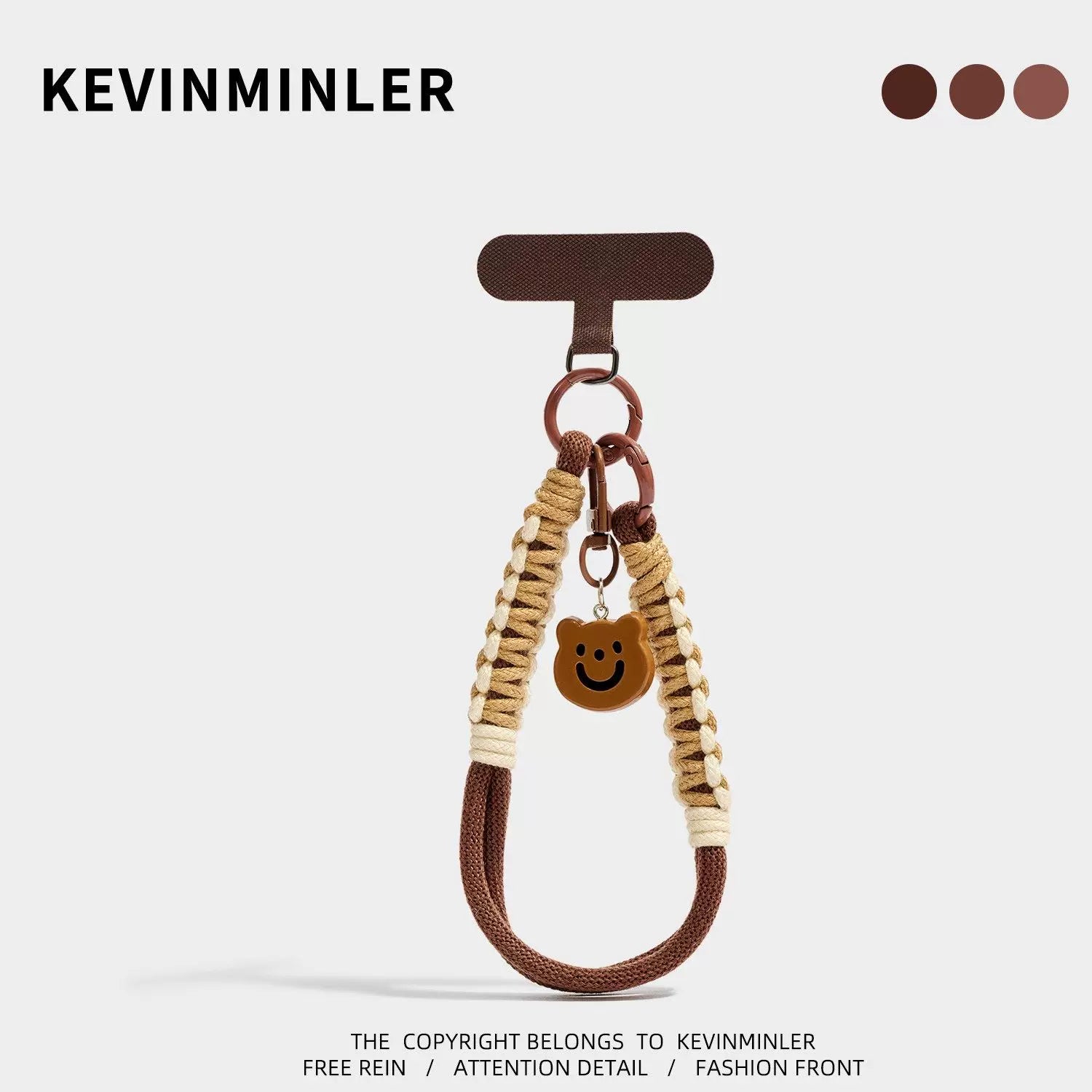 Kevinminler Original Lucky Bag Pony Bag Pendant Mobile Phone Lanyard Blue Braided Rope Pendant Birthday Gift