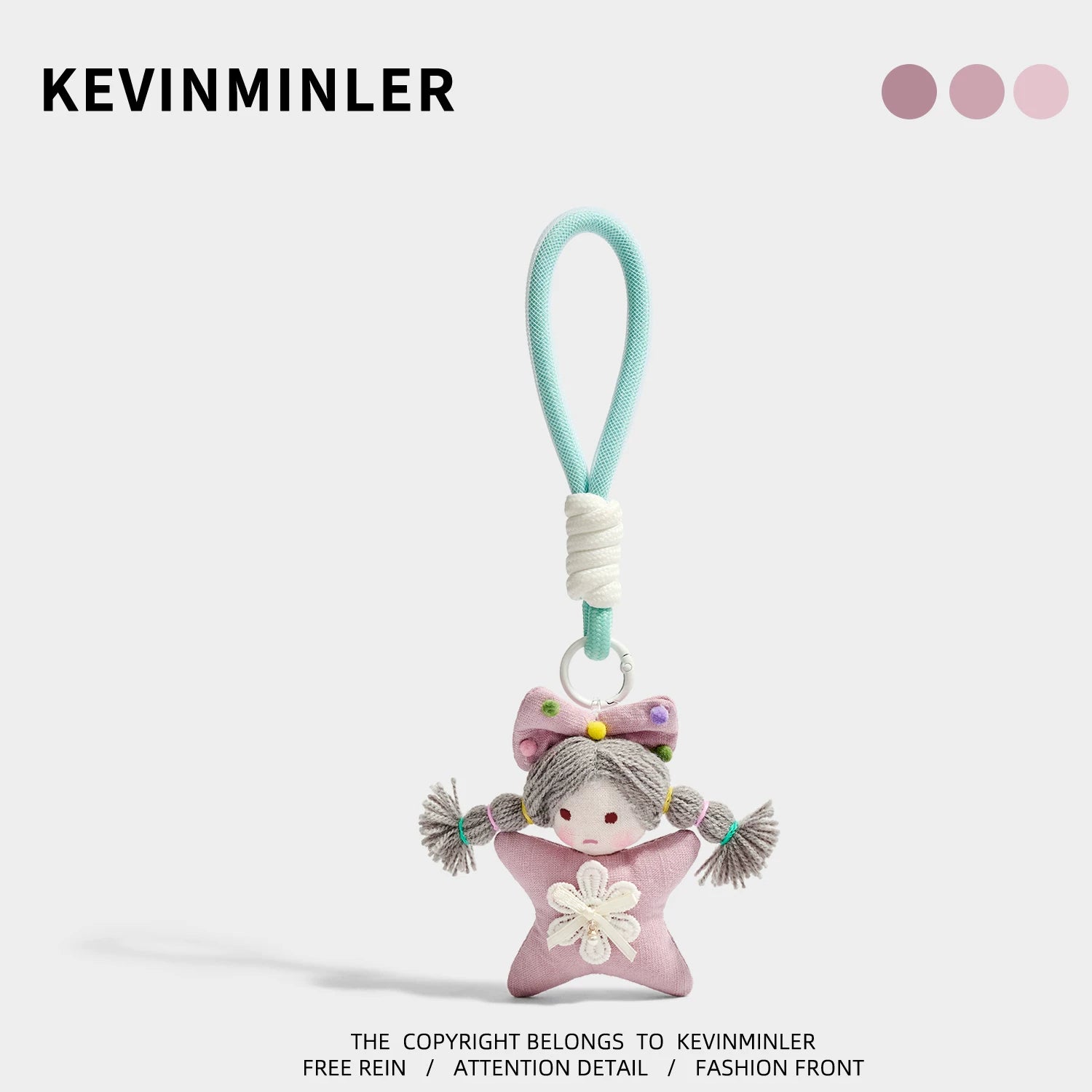Kevinminler Original Cute Cartoon Plush Magic Girl Bag Pendant Pendant Keychain Creative Gift