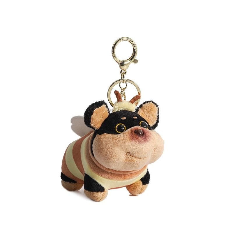 Bee Original Puppy Bag Pendant Plush Doll Keychain School Bag Cute Pendant High-End Doll Small Gift