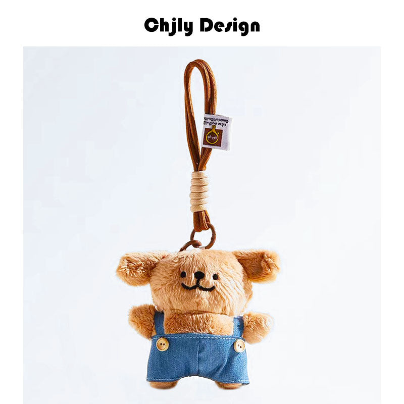 Jc Same Style Simulation Cute Croissant Bread Doll Bag Pendant Creative Plush Vegetable And Fruit Keychain For Women