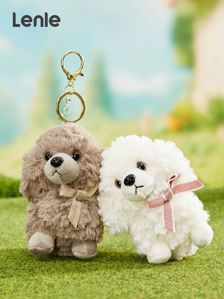 Smart Dog Doll Bag Pendant Little Teddy Key Chain Cute Stuffed Doll Girl School Bag Pendant