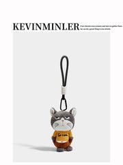 Kevinminler Original Cute Rabbit Plush Doll Keychain Pendant Doll Bag Pendant Gift