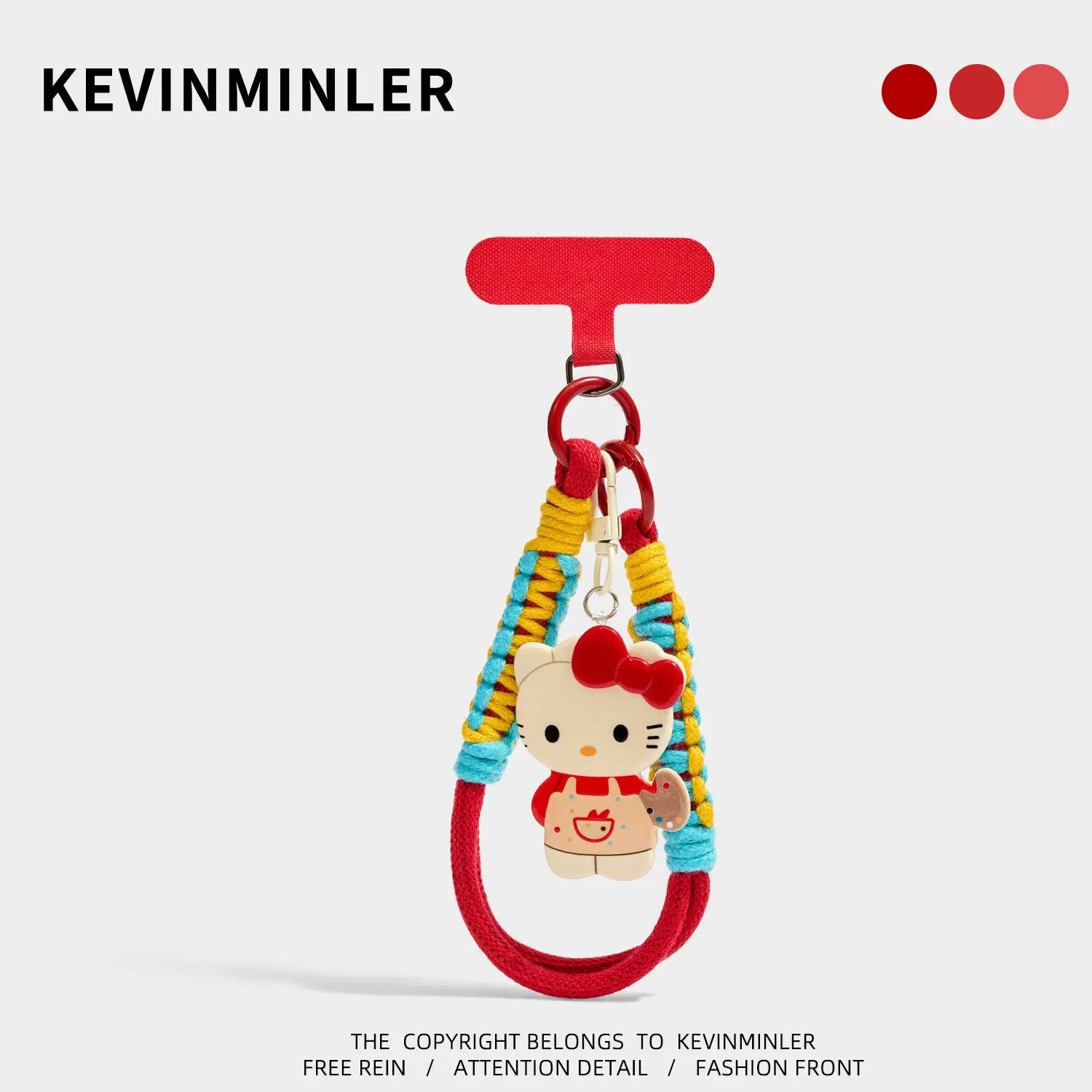 Kevinminler Original Lucky Bag Pony Bag Pendant Mobile Phone Lanyard Blue Braided Rope Pendant Birthday Gift