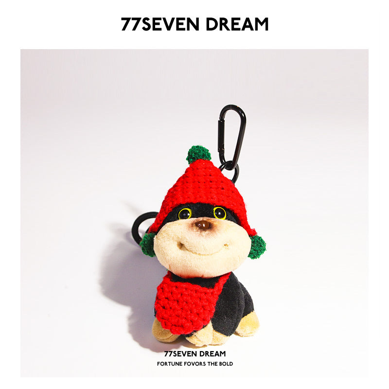 Bee Original Puppy Bag Pendant Plush Doll Keychain School Bag Cute Pendant High-End Doll Small Gift