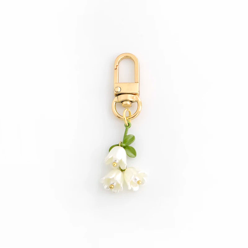 Forest Style Lily Of The Valley Keychain, Sweet Little Fresh Flower, Airpods Pendant, U Disk Anti-Lost Bag Pendant