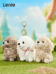 Smart Dog Doll Bag Pendant Little Teddy Key Chain Cute Stuffed Doll Girl School Bag Pendant