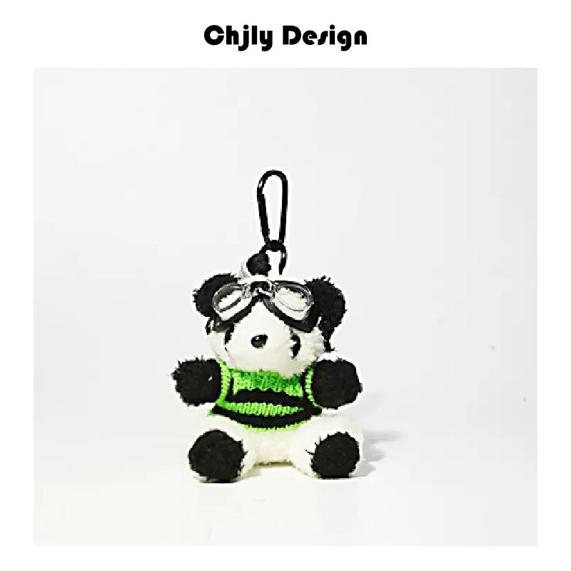 New Niche Baked Bear Bag Pendant, High-End Plush Toy, School Bag Pendant, Cute Keychain