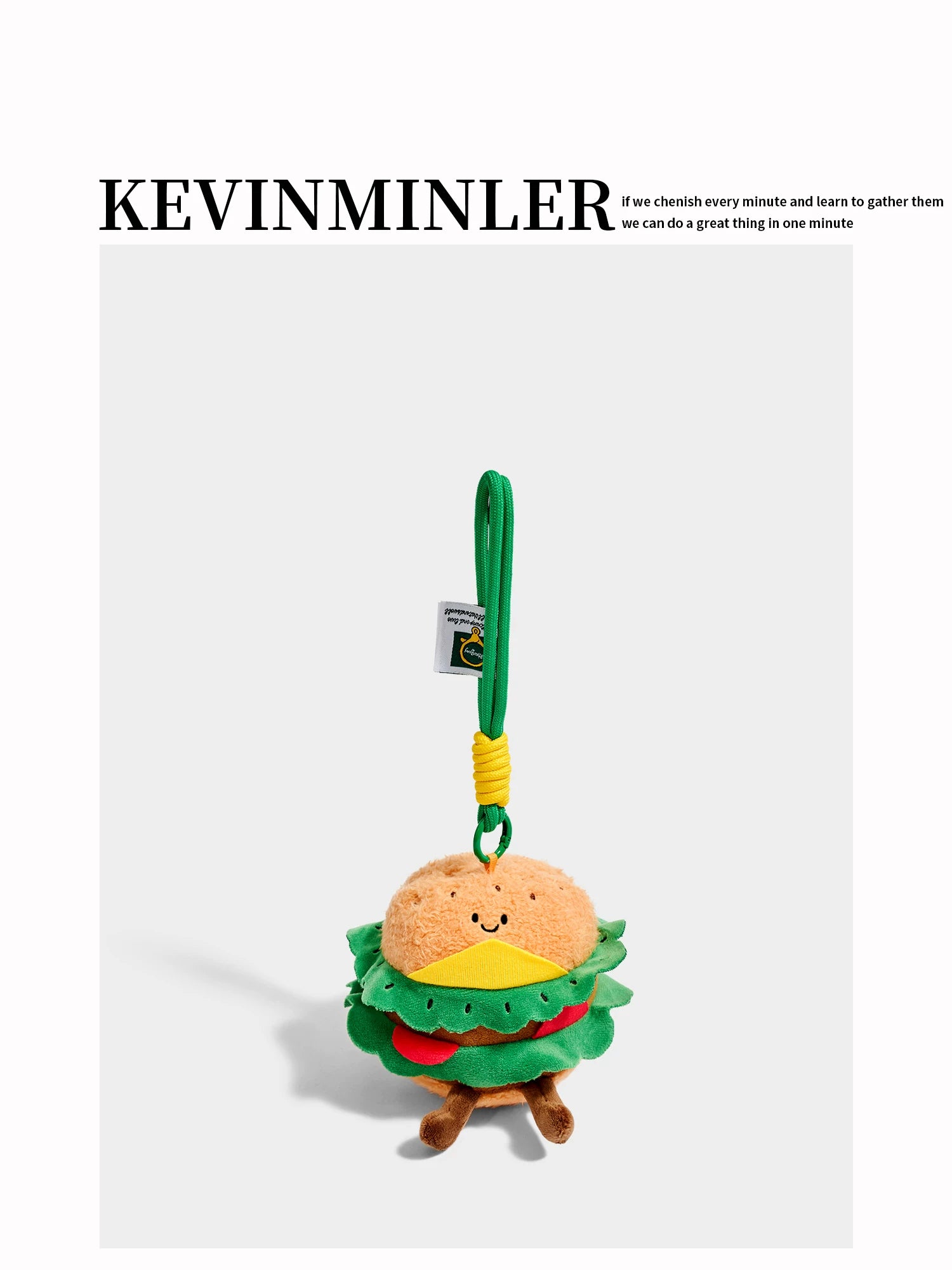 Kevinkinler Original Cute Strawberry Cake Plush Doll Keychain Bag Pendant Pendant Birthday Gift