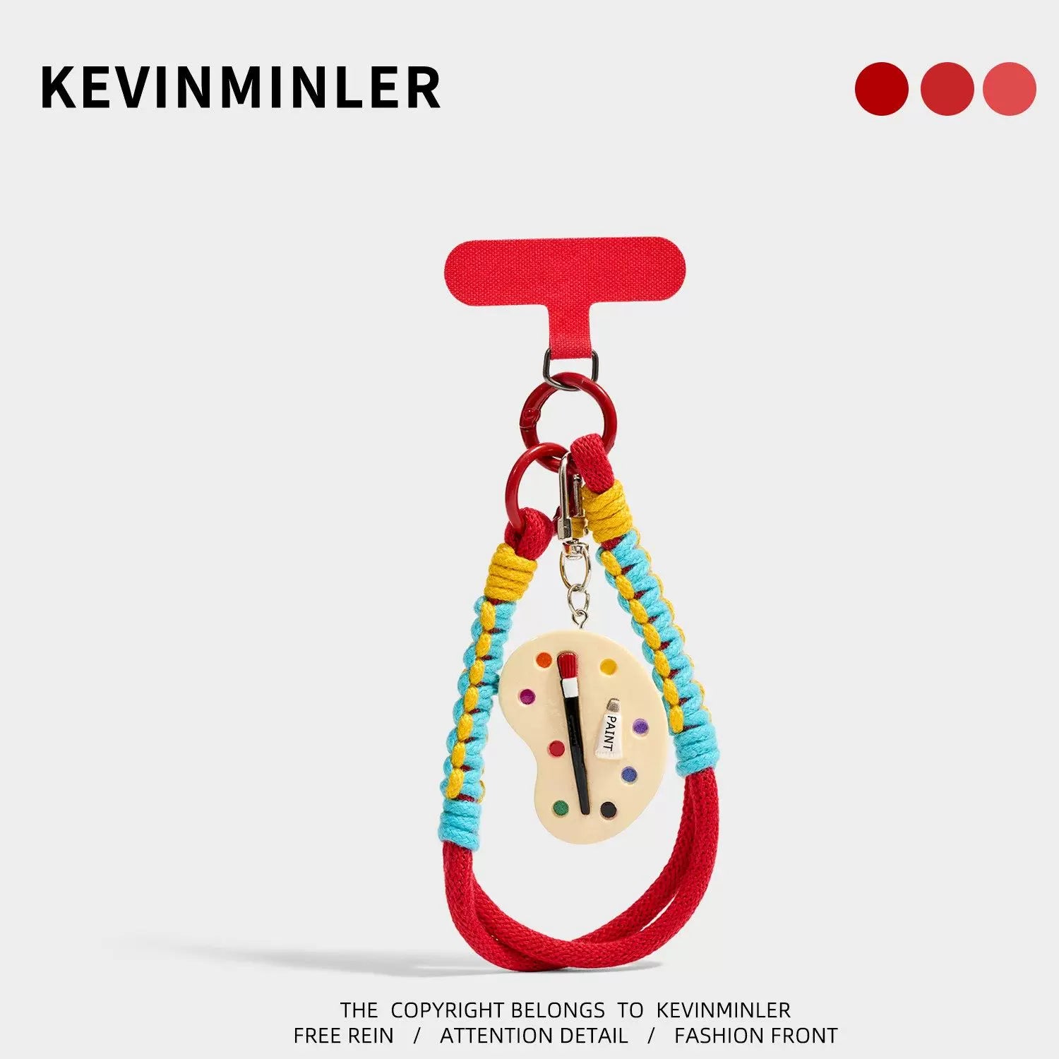 Kevinminler Original Lucky Bag Pony Bag Pendant Mobile Phone Lanyard Blue Braided Rope Pendant Birthday Gift